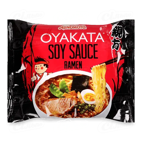 Локшина Oyakata «Рамен» зі смаком соєвого соусу швидкого приготування, 83г