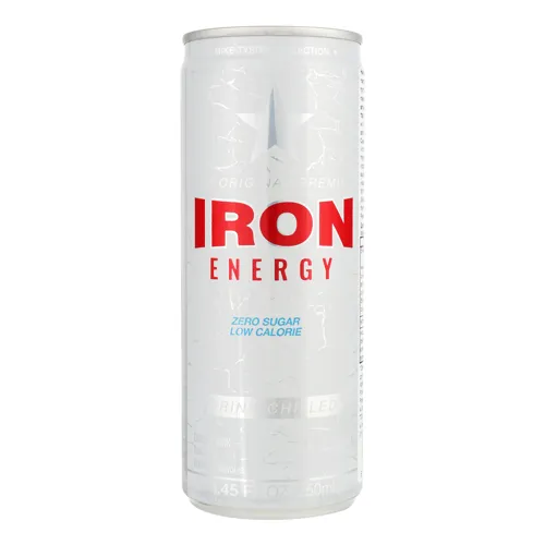 Напій енергетичний середньогазований Tutti frutti Zero Sugar Iron з/б 250мл