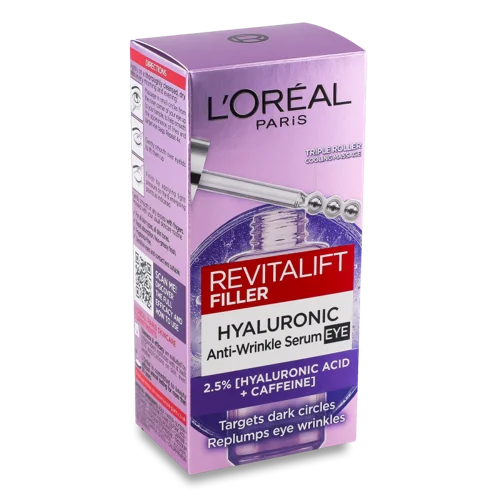 Сироватка Для Шкіри Навколо Очей Revitalift Filler +Hyaluronic Acid L'Oreal Paris, 20мл