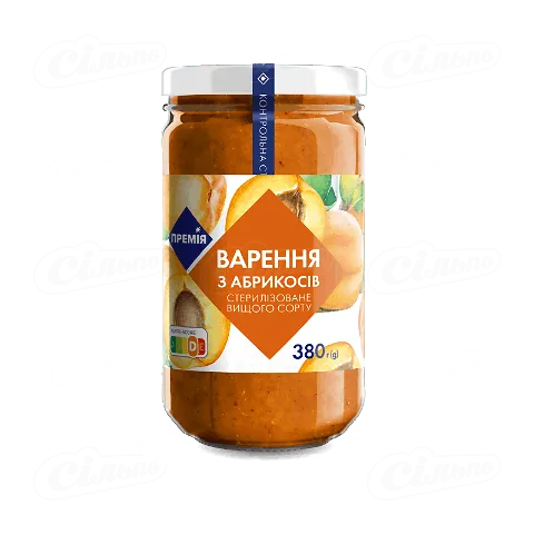 Варення «Премія»® з абрикосів, 380г