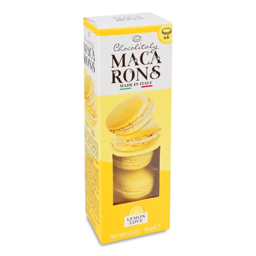 Лимонні Тістечка Lemon Love Macarons Chocolitaly к/у, 90г
