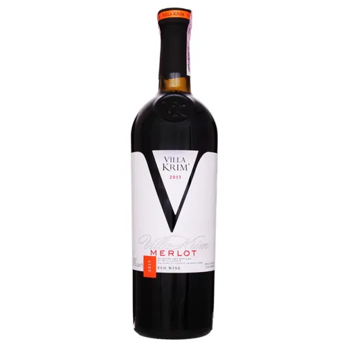 Вино червоне сухе Merlot Villa Krim 0.75л 9.5-14%