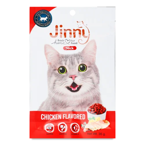 Корм Для Дорослих Котів Палички Зі Смаком Курки Jinny, В/ґ, 35г