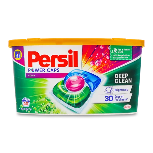 Засіб Миючий Для Прання Кольорових Речей Power Caps Color Deep Clean Persil 40х15г
