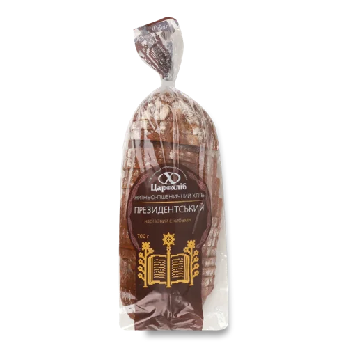 Хліб Житньо-Пшеничний Президентський, Нарізаний, м/у 700г