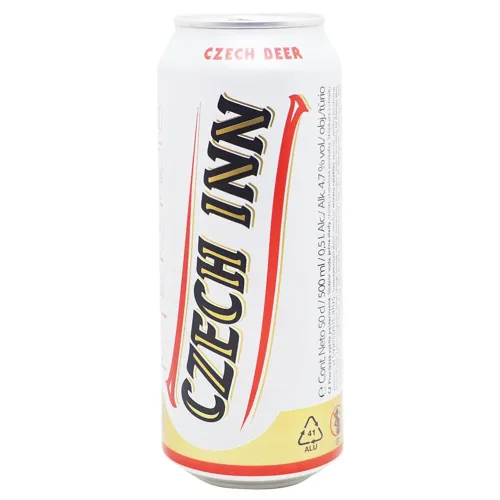Пиво Czech INN Lager світле 4,7% 0,5л