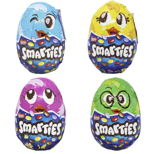 Фігурка шоколадна Smarties Яйце з драже 40г