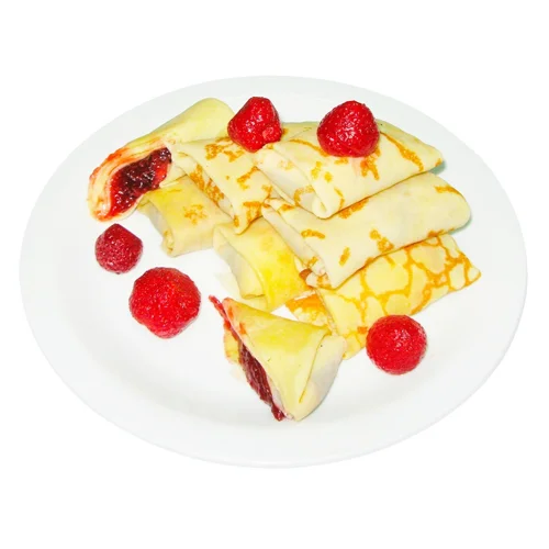 Млинці з полуницею