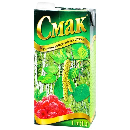 Сiк Смак березово-малиновий 1л