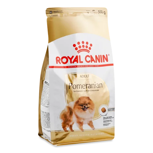 Корм сухий повнораціонний для дорослих собак породи померанський шпіц Royal Canin, в/ґ, 500г