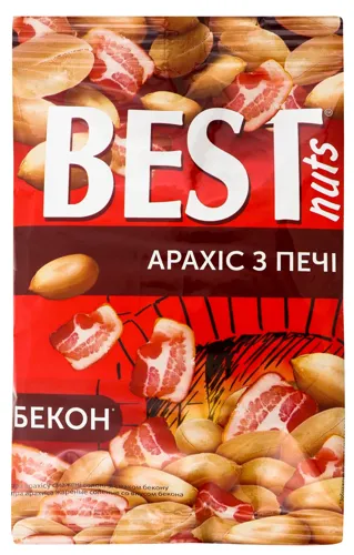 Арахіс смажений солоний Бекон Best nuts м/у 80г