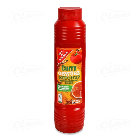Кетчуп Gut&Gunstig зі спеціями карі, 875мл