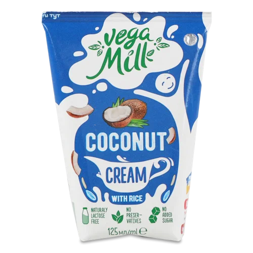 Кокосові Вершки з Рисом Ультрапастеризовані Vega Milk, Т/п, 125мл