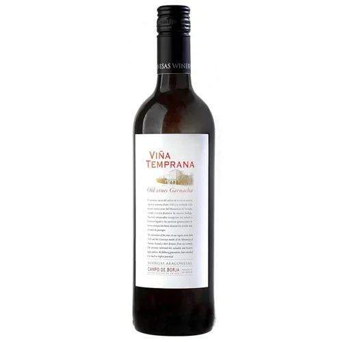 Вино Vina Temprana 0,75л сухе червоне 14% 2023 ІспаніяИ045