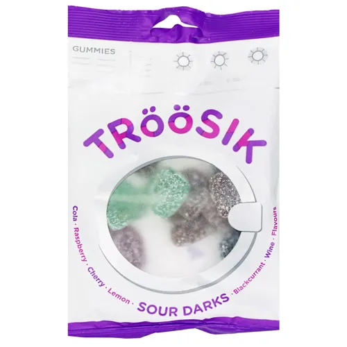 Цукерки жувальні Troosik Sour Darks 90г