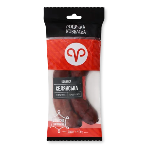 Ковбаса Напівкопчена Селянська Родинна Ковбаска, кг