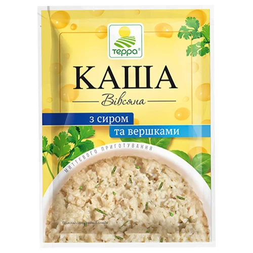 Каша Терра Вівсяна з сиром та вершками 40г