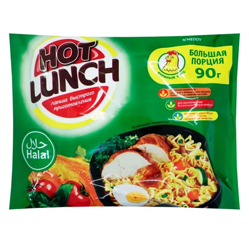 Локшина 90г Hot Lunch швидкого приготування зі смаком курки м/уп