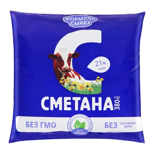 Сметана 21% Формула смаку м/у 380г