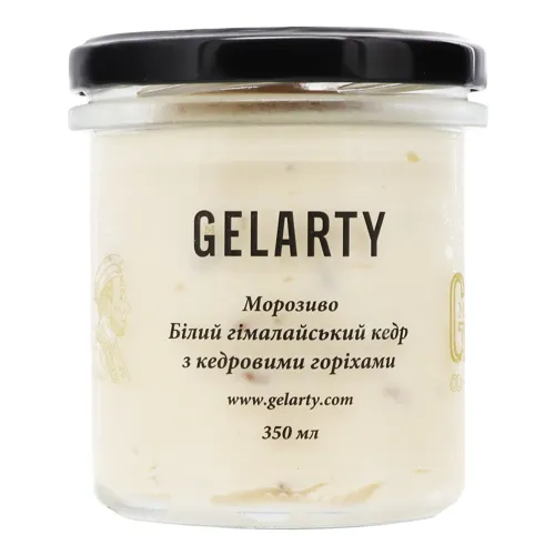 Морозиво Білий гімалайський кедр з кедровими горіхами Gelarty с/б 350мл