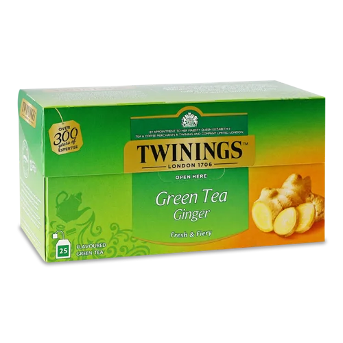 Зелений Чай З Імбиром Twinings к/у, 25х1.6г