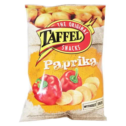 Чіпси Taffel картопляні зі смаком паприки 130г