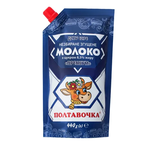 Молоко згущене 8.5% Преміум Полтавочка д/п 440г