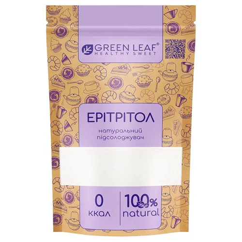 Замінник цукру Green Leaf Ерітрітол 500г