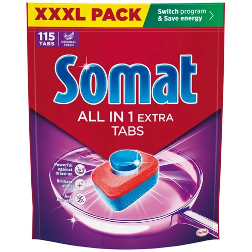 Таблетки для посудомийних машин Somat All in One Extra 115шт