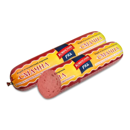 Ковбаса Варена Смачна Зі Шматочками Яловичини, кг
