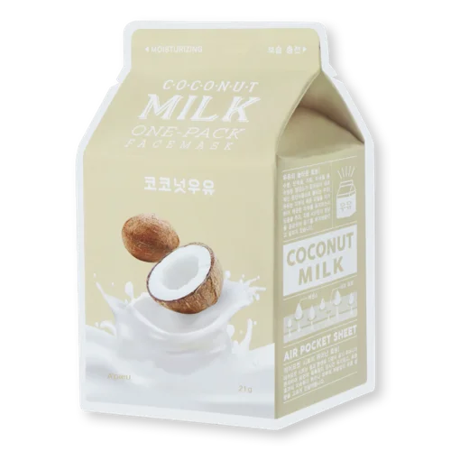 Маска для Обличчя Тканинна Coconut Milk A'pieu, 21г