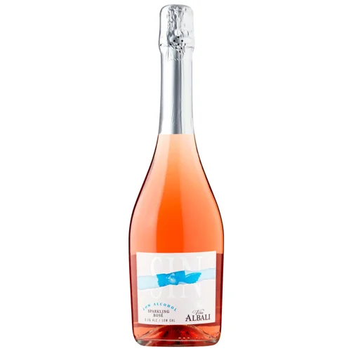 Вино ігристе Vina Albali Sparkling Rose рожеве брют безалкогольне 0,75л