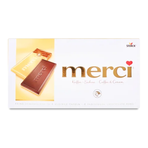 Шоколад Merci Кава З Вершками, В/Ґ, 100г, Х15