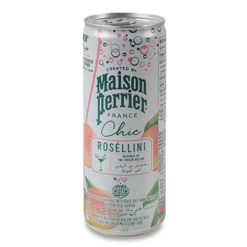 Газований Напій Ароматизований Rosellini Chic Maison, в/ґ, з/б 0.25л