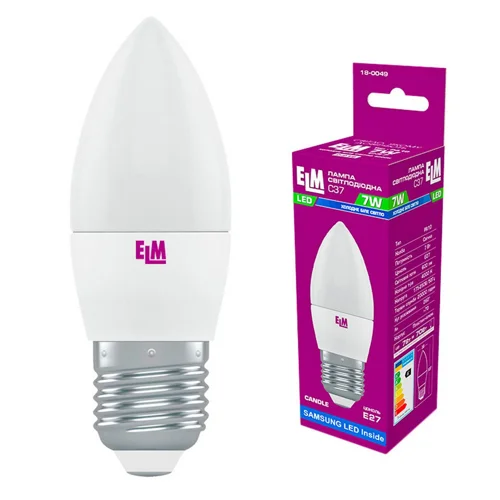 Лампа ELM Led свічка 7W PA10S E27 4000 18-0049