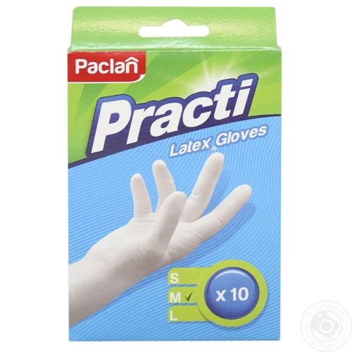 Рукавички господарські Paclan латексні 10шт М