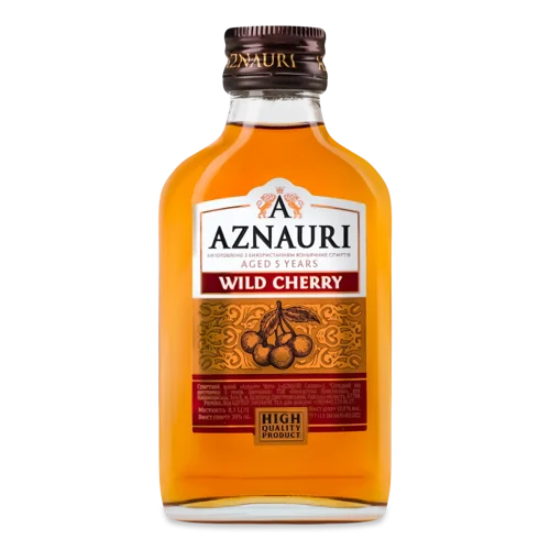 Спиртний Напій Aged 5 Years Дикий Вишневий Aznauri, 0.1л, 30%