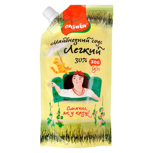 Майонезний соус Олівія Легкий 30% 300г