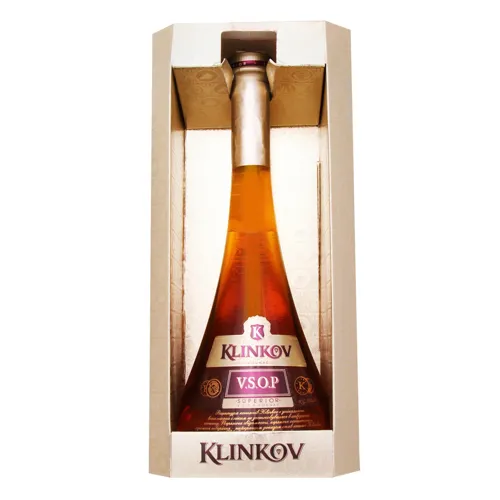 Коньяк 0.5л 40% ординарний 5 зірок VSOP Superior Klinkov к/у