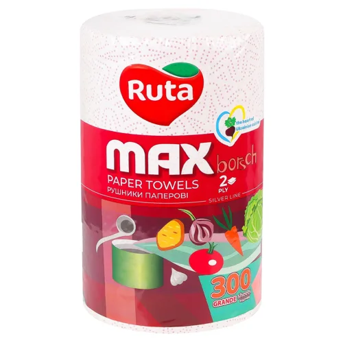 Рушники паперові Ruta Max 2-шарові 1шт