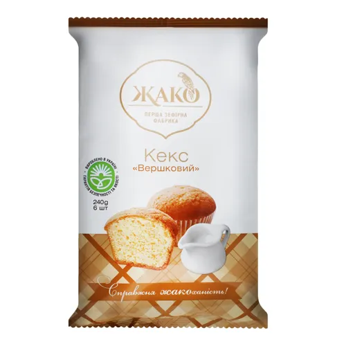 Кекс Вершковий Жако м/у 240г