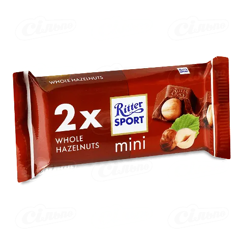 Шоколад молочний Ritter Sport Mini з лісов горіхом, 33,34г