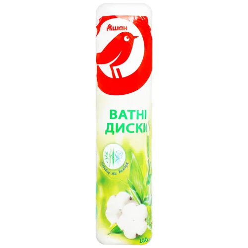 Ватні диски Auchan 100шт