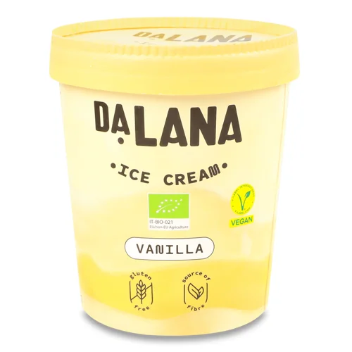 Морозиво Dalana Ваніль веганське,300г