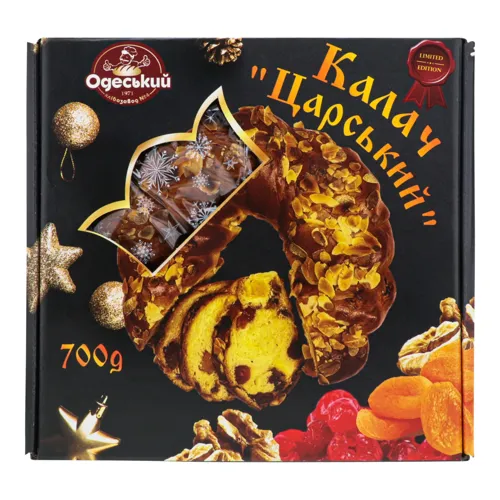 Калач здобний Царський Одеський хлібозавод №4 к/у 700г