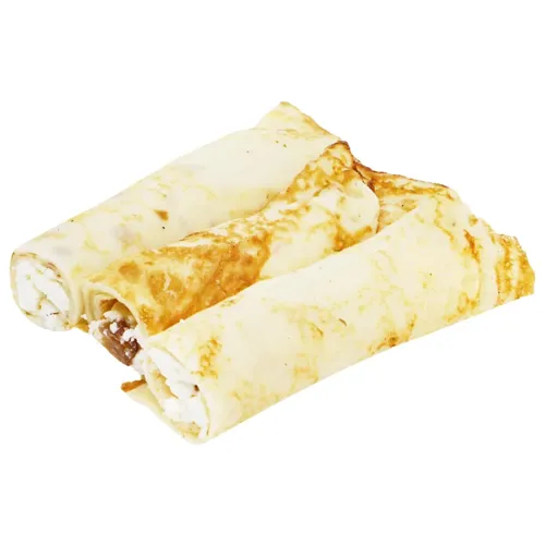 Млинці з сиром та родзинками