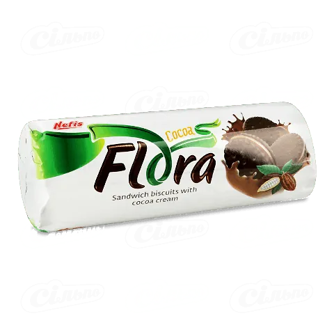 Печиво-сендвіч Nefis Flora Crem Сacao, 180г