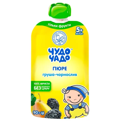 Пюре Чудо-Чадо з груш та чорносливу від 5-ти місяців 90г