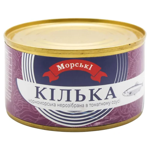 Кілька Морські №5 чорноморські нерозібрана в томатному соусі 240г