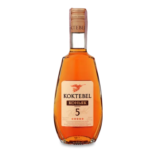 Коньяк Вищого Ґатунку 5 Зірок Коктебель, 0.25л, 40%
